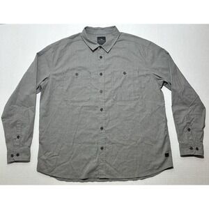 SITKA Ambary Shirt Mens 2XL XXL Grey Hemp Long Sleeve Button-Up Lightweight EUC